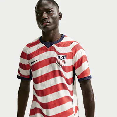 Nike USMNT 2026 Match Home Men's Nike Aero-FIT Football Authentic Shirt - Sail/Midnight Navy/Midnight Navy