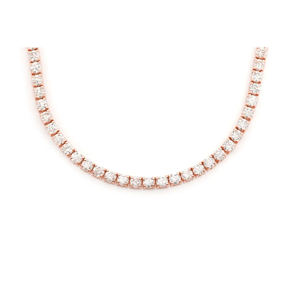For Him Prong Diamond Tennis Necklace