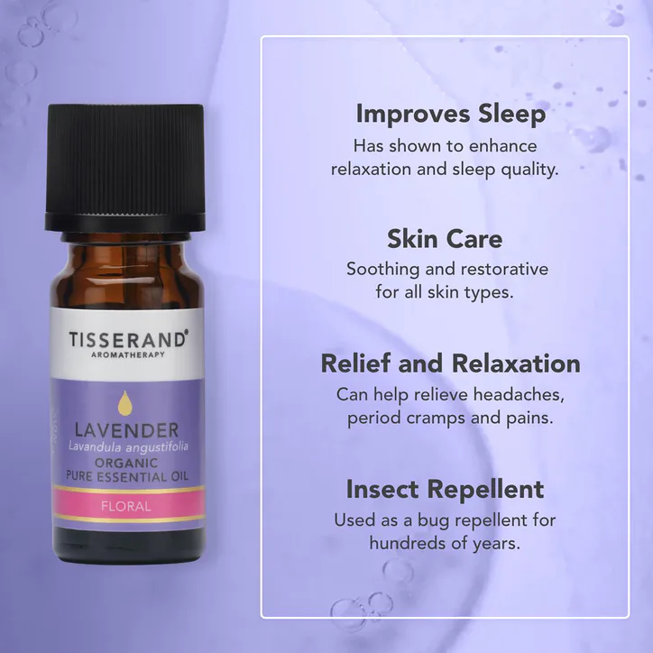Tisserand Lavender Organic Pure Essential Oil 9ml detail 3