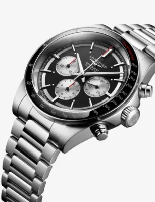 LONGINES L3.835.4.52.6 Conquest Chronograph Ceramic Bezel Stainless-Steel Automatic Watch in STAINLESS STEEL, additional product view 3