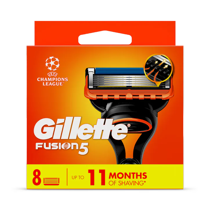 Gillette Fusion5 Razor Refill for Men, Gillette 8 Razor Blade Refill