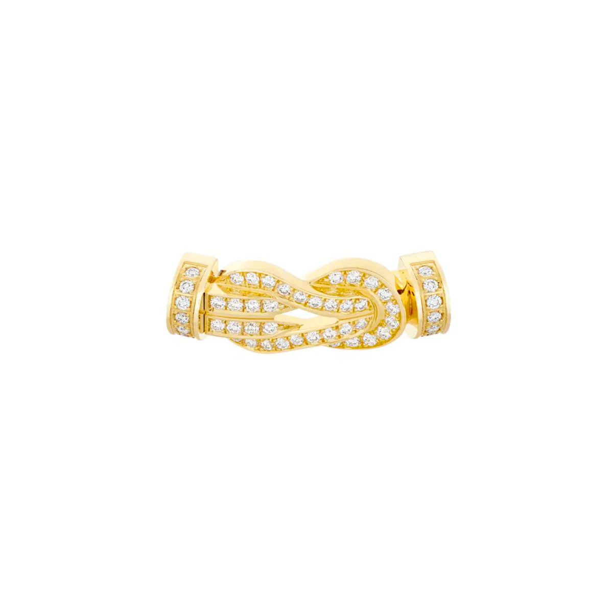 Fred Chance Infinie 18ct Yellow Gold 0.31ct Diamond Buckle Medium Model