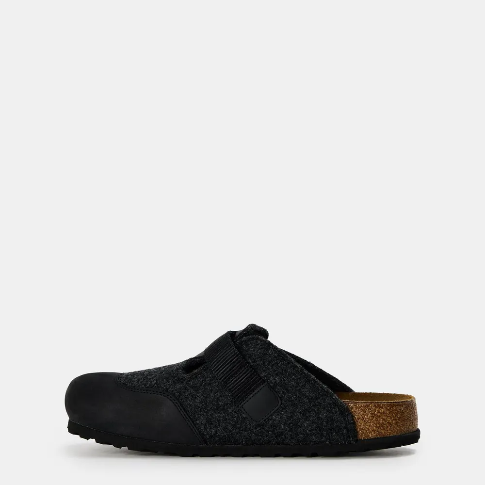 Birkenstock Men's Bstk Boston Nova Clogs in Anthracite, additional product view 2
