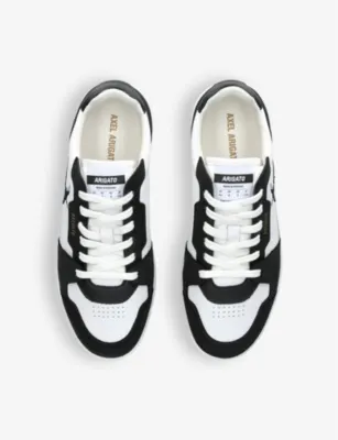 AXEL ARIGATO Dice Lo bird-motif leather and suede low-top trainers - EUR 41 / 7 UK MEN in WHITE/BLK, additional product view 2