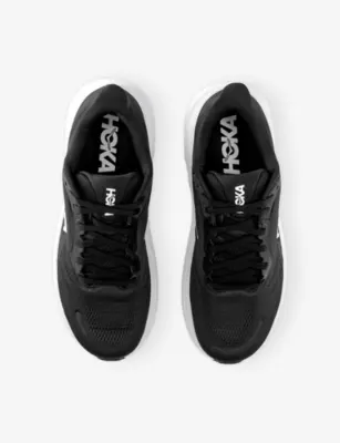 HOKA Clifton 11 Mesh Trainers - EUR 43.5 / 9.5 UK MEN in BLACK WHITE, additional product view 2