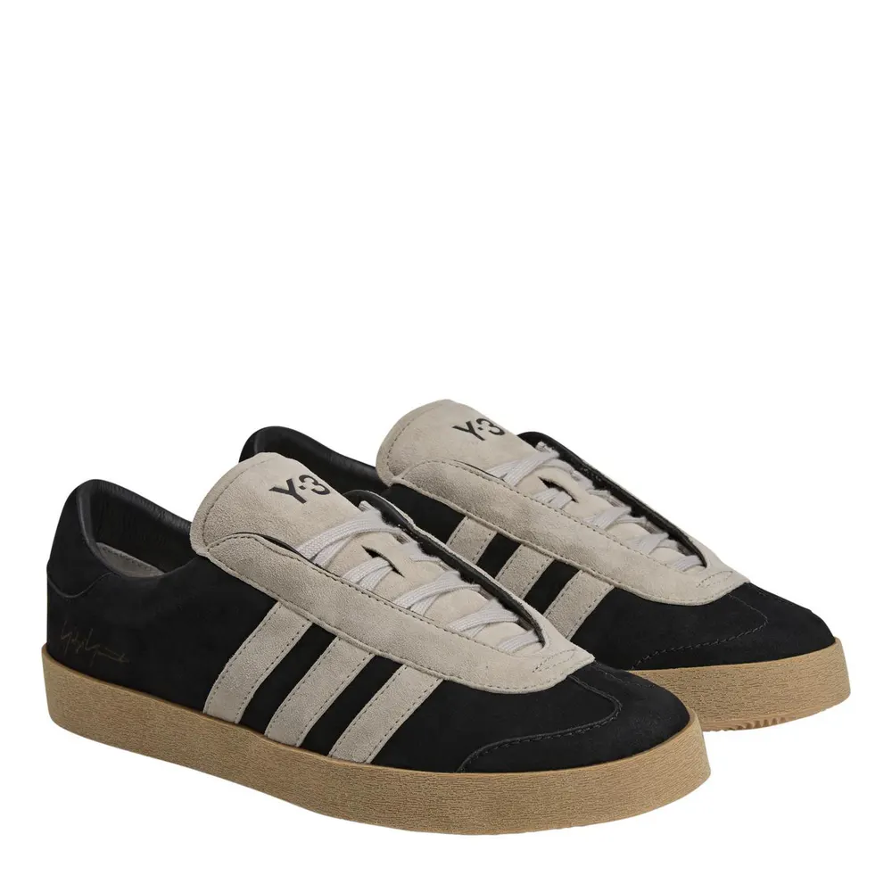 Y3 Men's Gazelle Low-Top Trainers in Black/Lbrown, additional product view 3