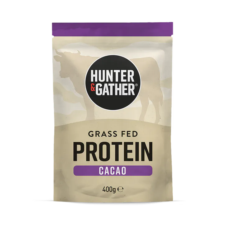 Hunter & Gather Cacao Grass Fed Beef Protein Powder Cacao 400g