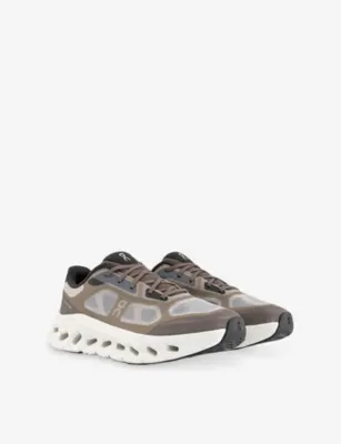 ON Cloudtilt Remix Leather and Mesh Trainers - EUR 43.5 / 9.5 UK MEN in ASH ESPRESSO, additional product view 3