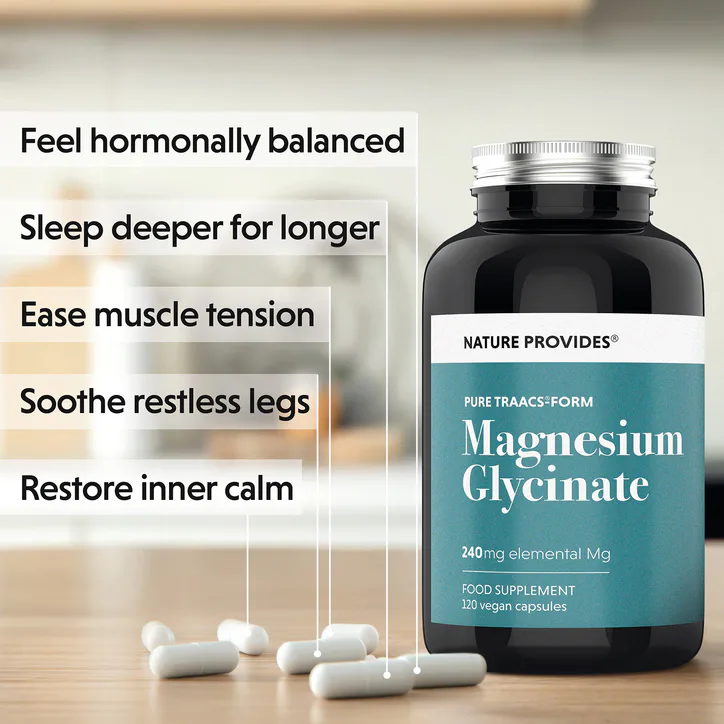 Nature Provides TRAACS® Magnesium Glycinate (240mg) 120 Capsules detail 3