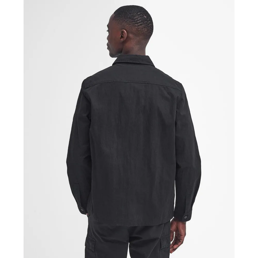 Barbour International Men's B.Intl Maze Peached Overshirt in Black BK31, additional product view 2