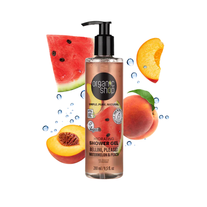 Organic Shop Hydrating Shower Gel Bellini, Please! Watermelon & Peach 280ml detail 2
