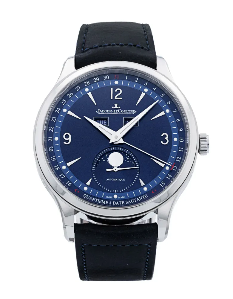 Jaeger-LeCoultre Master Control 4148480 — 2022 — Excellent in Blue Quarter Arabic – Pre-owned watches