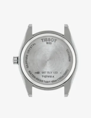 TISSOT T127.410.44.041.00 Gentleman Titanium Quartz Watch detail 2