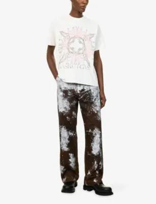 BASKETCASE Hench Paint Splatter Cotton Denim Jeans detail 2
