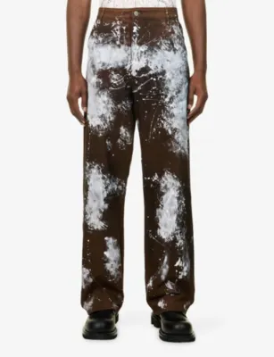BASKETCASE Hench Paint Splatter Cotton Denim Jeans detail 3