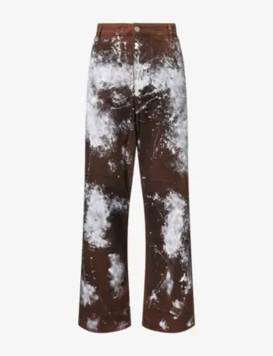 BASKETCASE Hench Paint Splatter Cotton Denim Jeans