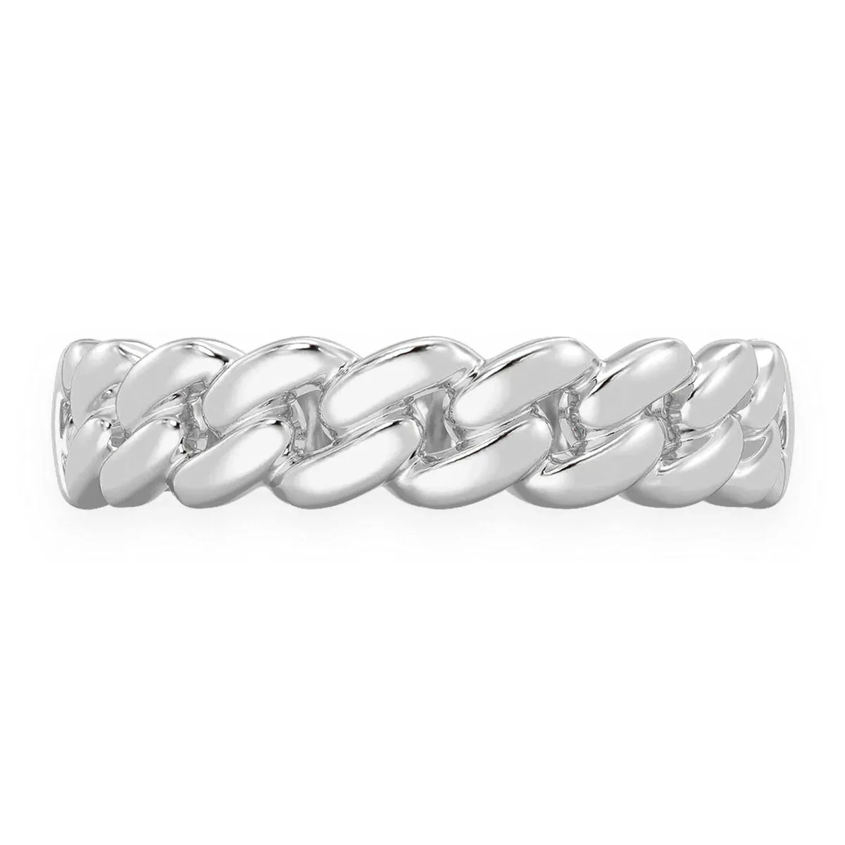 For Him Solid Gold Cuban Ring