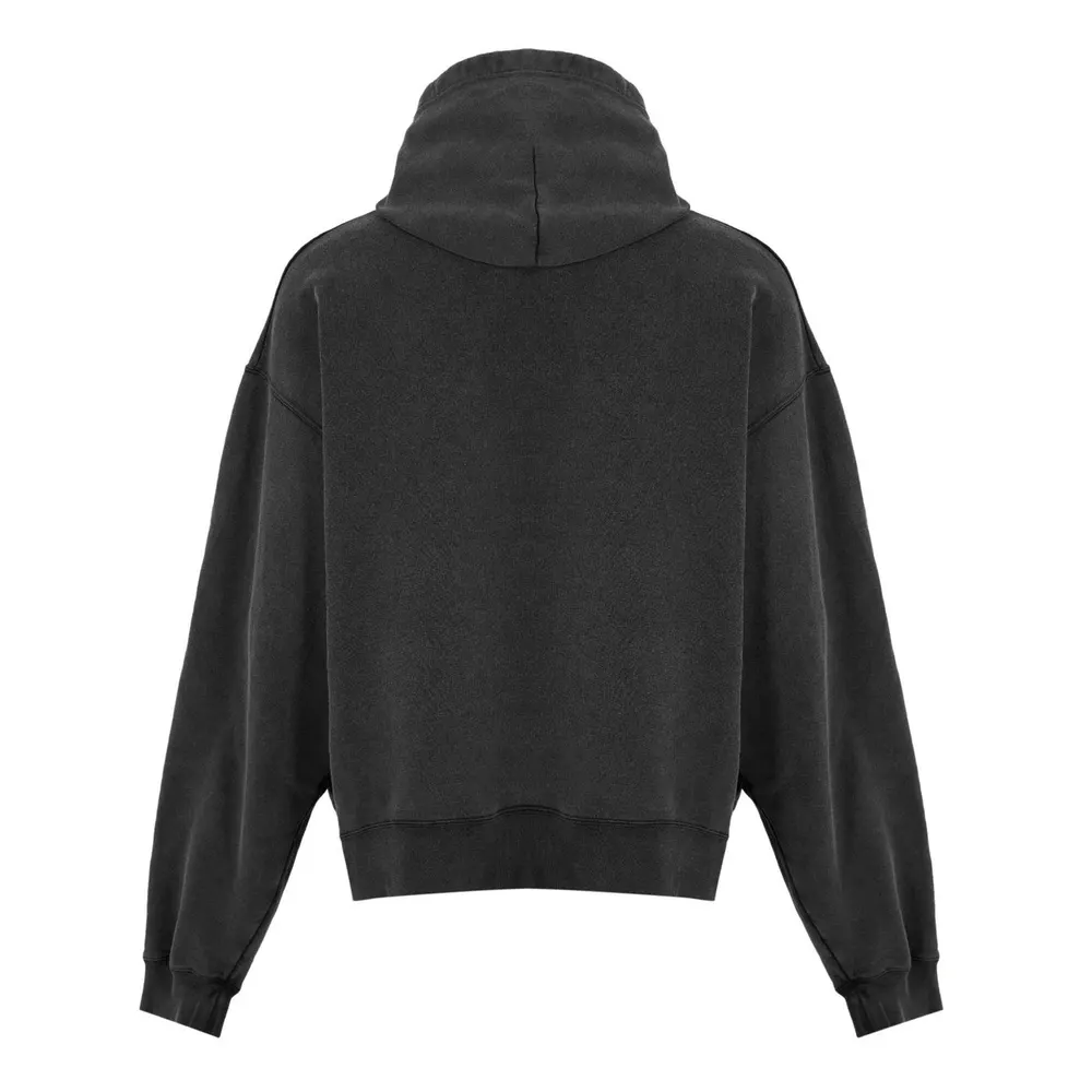 Balenciaga Men's Bal Washed Logo Pull Over Hoodie detail 2