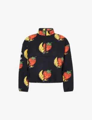 THE NORTH FACE X SHF Strawberry-Print Fleece Jacket