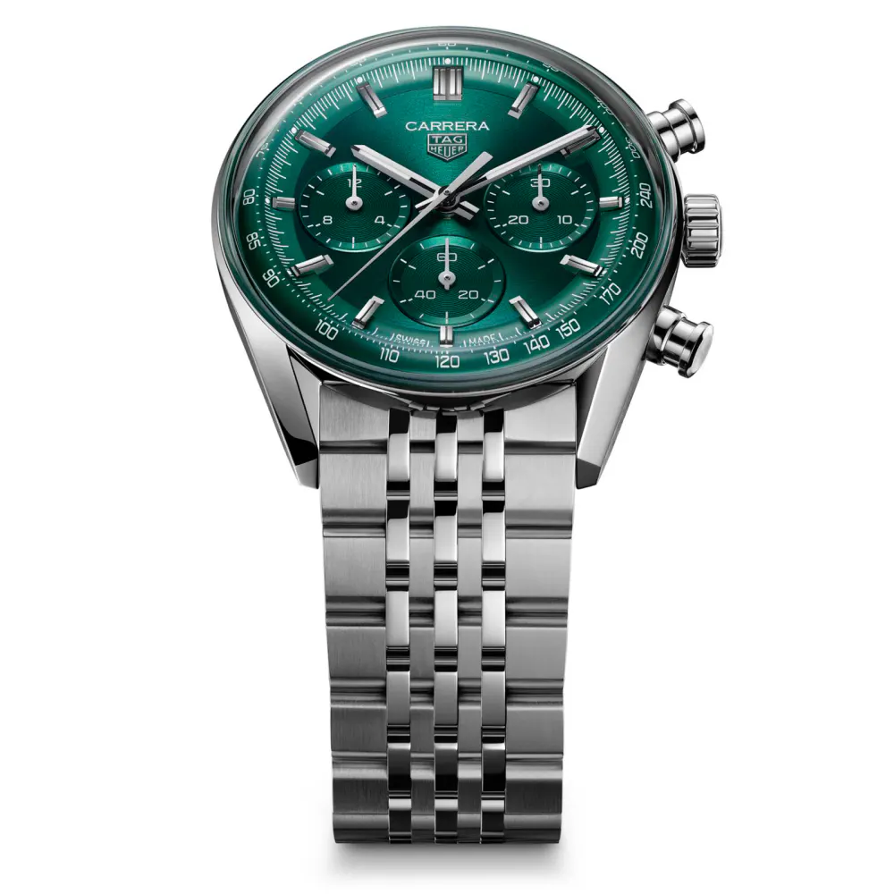 TAG Heuer Carrera Chronograph 41mm Mens Watch Green in Green, additional product view 2