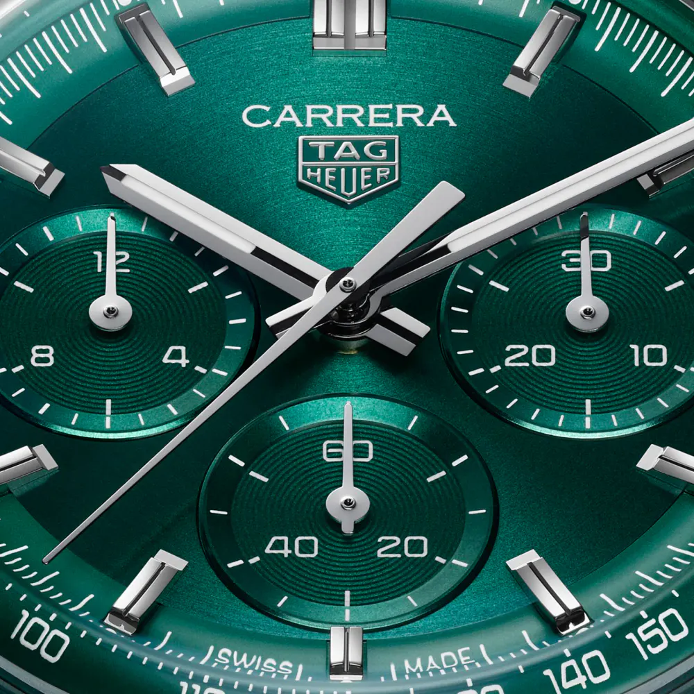 TAG Heuer Carrera Chronograph 41mm Mens Watch Green in Green, additional product view 3