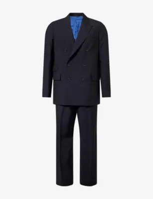 PAUL SMITH Double-Breasted Wool-Blend Suit