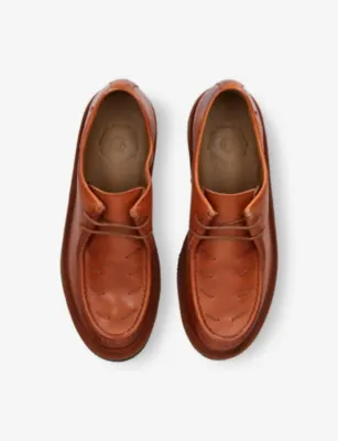 GRENSON Hubert Leather Derby Shoes - EUR 46 / 12 UK MEN in TAN, additional product view 2