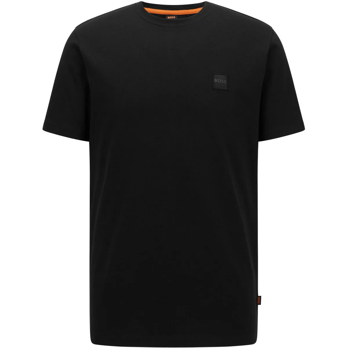 Boss Mens BOSS ORANGE Tales T-Shirt with Logo Patch Premium Cotton