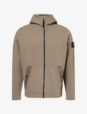 STONE ISLAND Compass-Badge Zip-Through Cotton Hoody
