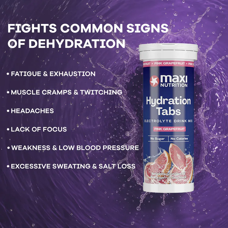 Maxi Nutrition MaxiNutrition Hydration tabs, Pink Grapefruit, Zero Sugar 6 x 10 Tablets (6 Pack) detail 3