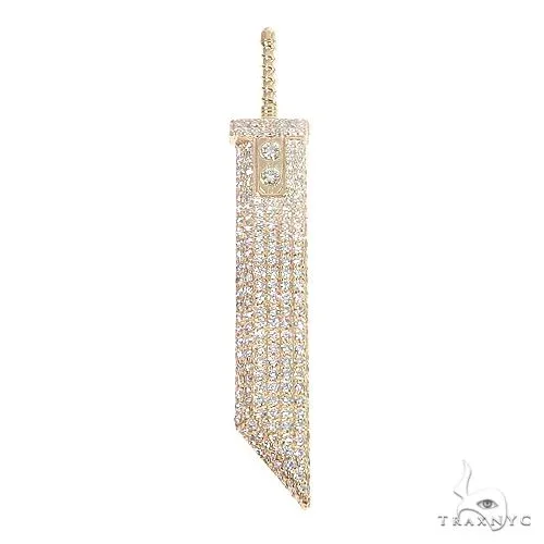 RINA - For Him FACTORY Custom Made Fantasy Cloud Sword Diamond Pendant 67091 in Rose Gold – Pendant