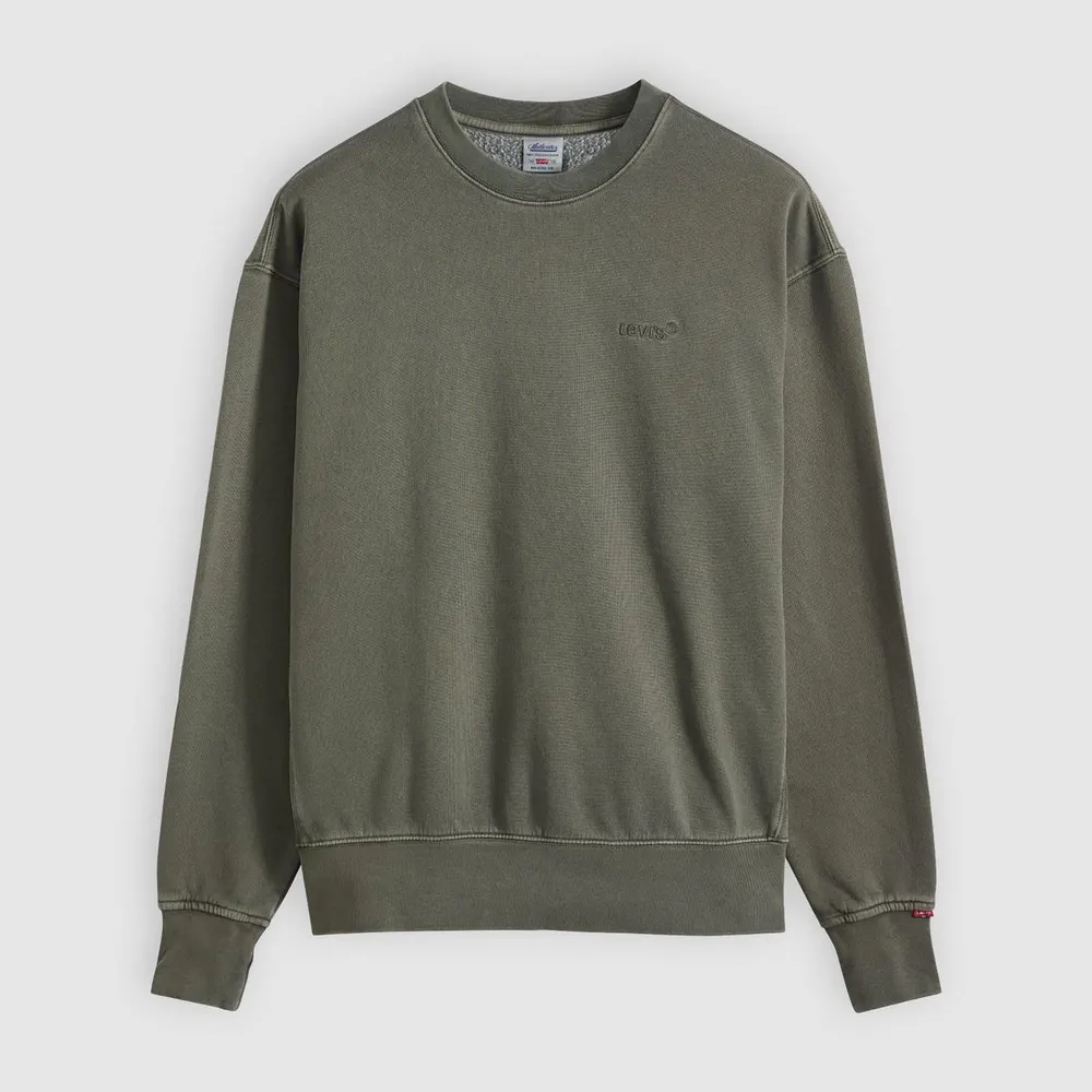 Levis Men's Authentic Cotton Long-Sleeve Crew-Neck Jumper
