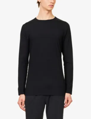 ZIMMERLI Pureness long-sleeve stretch-woven T-shirt detail 2