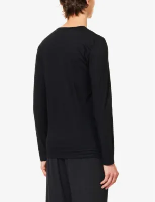 ZIMMERLI Pureness long-sleeve stretch-woven T-shirt detail 3