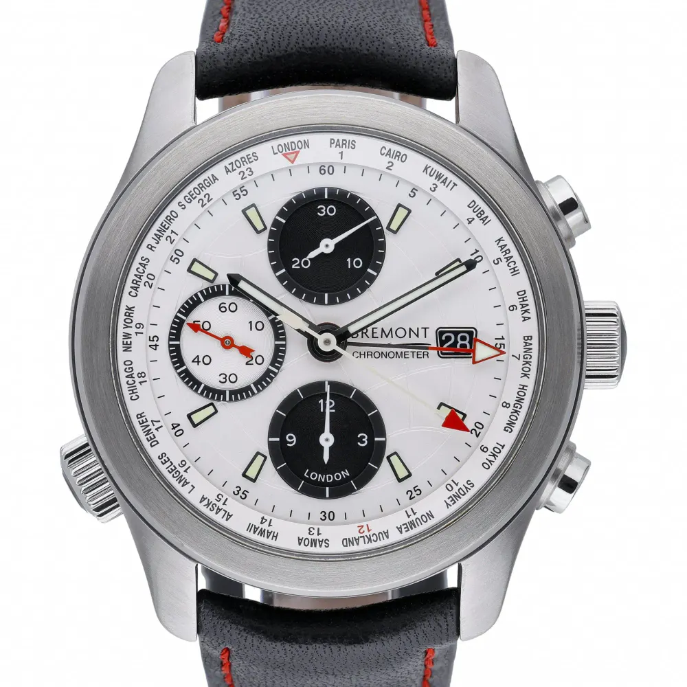 Bremont World Timer Automatic ALT1-WT/WH — 2015 — Excellent in White Baton – Pre-owned watches