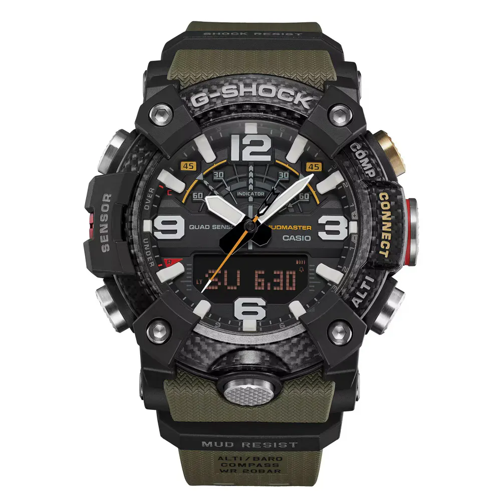 Casio G-SHOCK Master Of G-Land Mudmaster 51.3mm Mens Watch Green detail 2