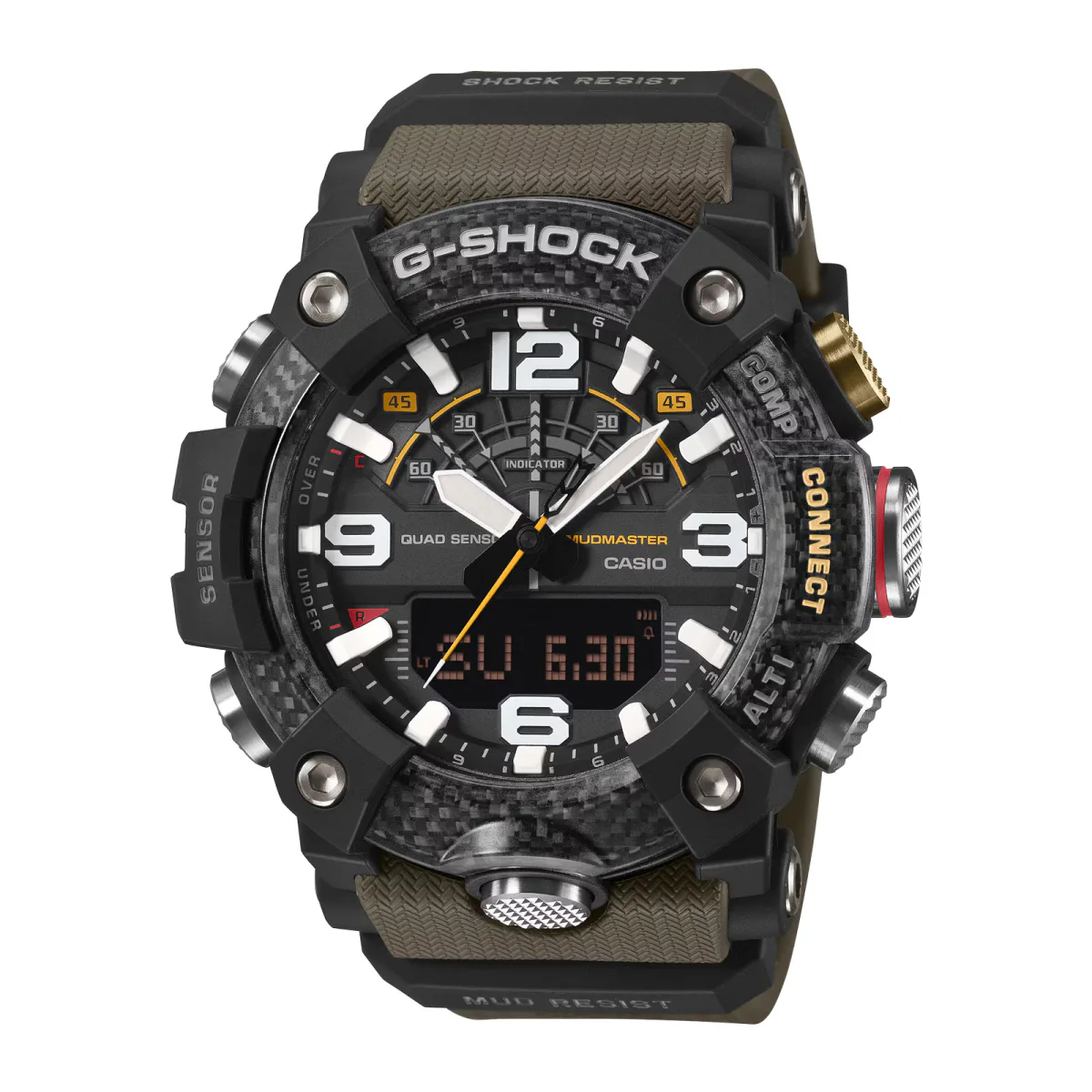 Casio G-SHOCK Master Of G-Land Mudmaster 51.3mm Mens Watch Green