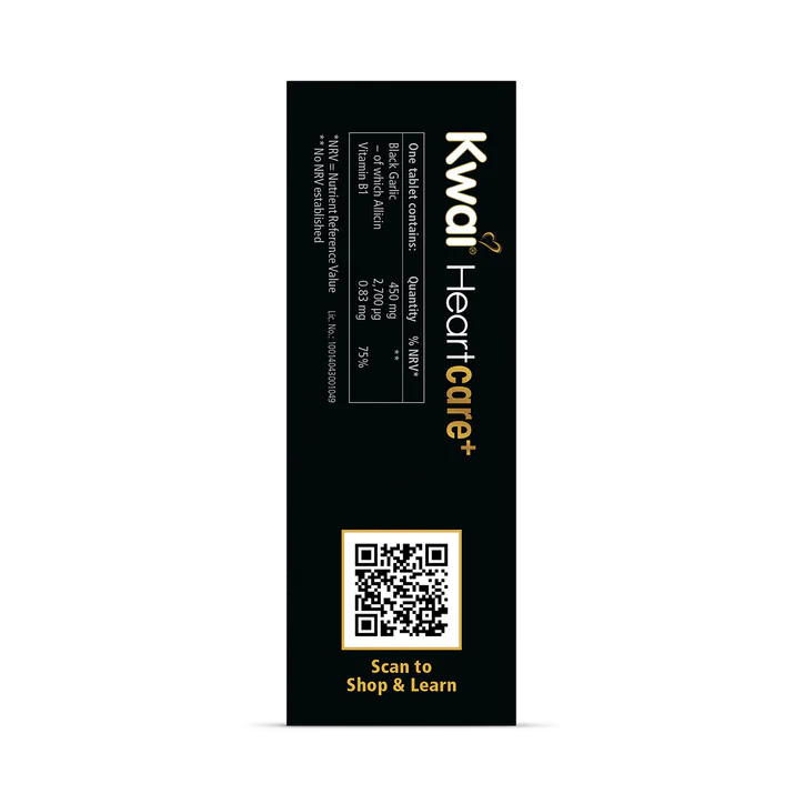 Kwai Heartcare Garlic Vitamin B1 100 Tablets, additional product view 3