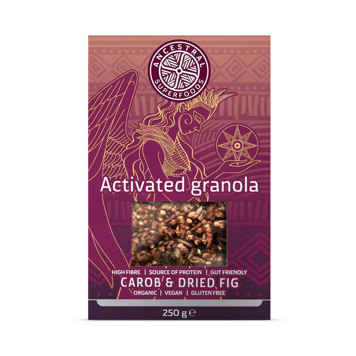 Ancestral Superfoods ACTIVATED GRANOLA - CAROB & DRIED FIG – Food & Drink > Breakfast Cereals > Granola