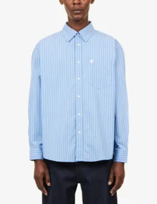 CARHARTT WIP Keene Striped Long-Sleeve Cotton Shirt detail 3