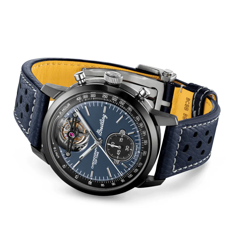 Breitling Top Time B21 Shelby Cobra Tourbillon 44mm Mens Watch Blue in Blue, additional product view 3