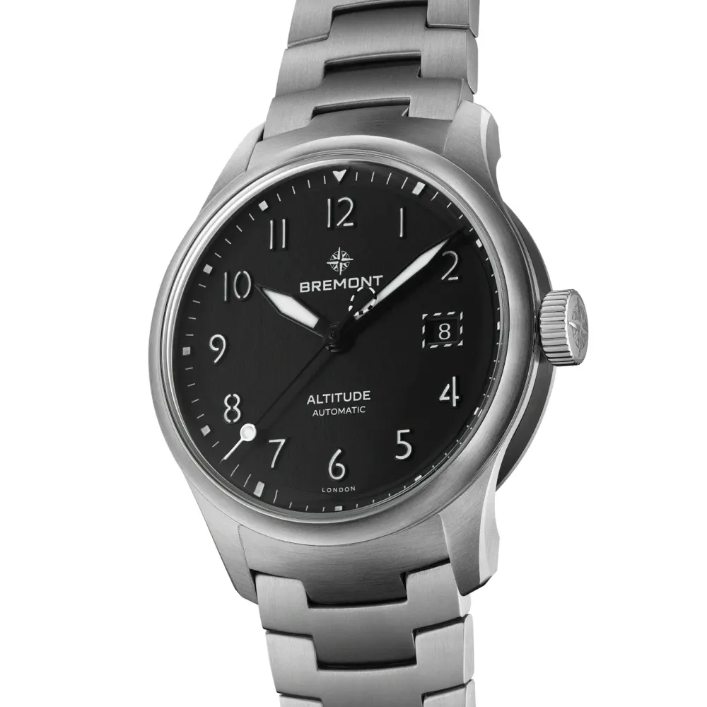 Bremont Altitude Date 39mm Mens Watch Black in Black, additional product view 3