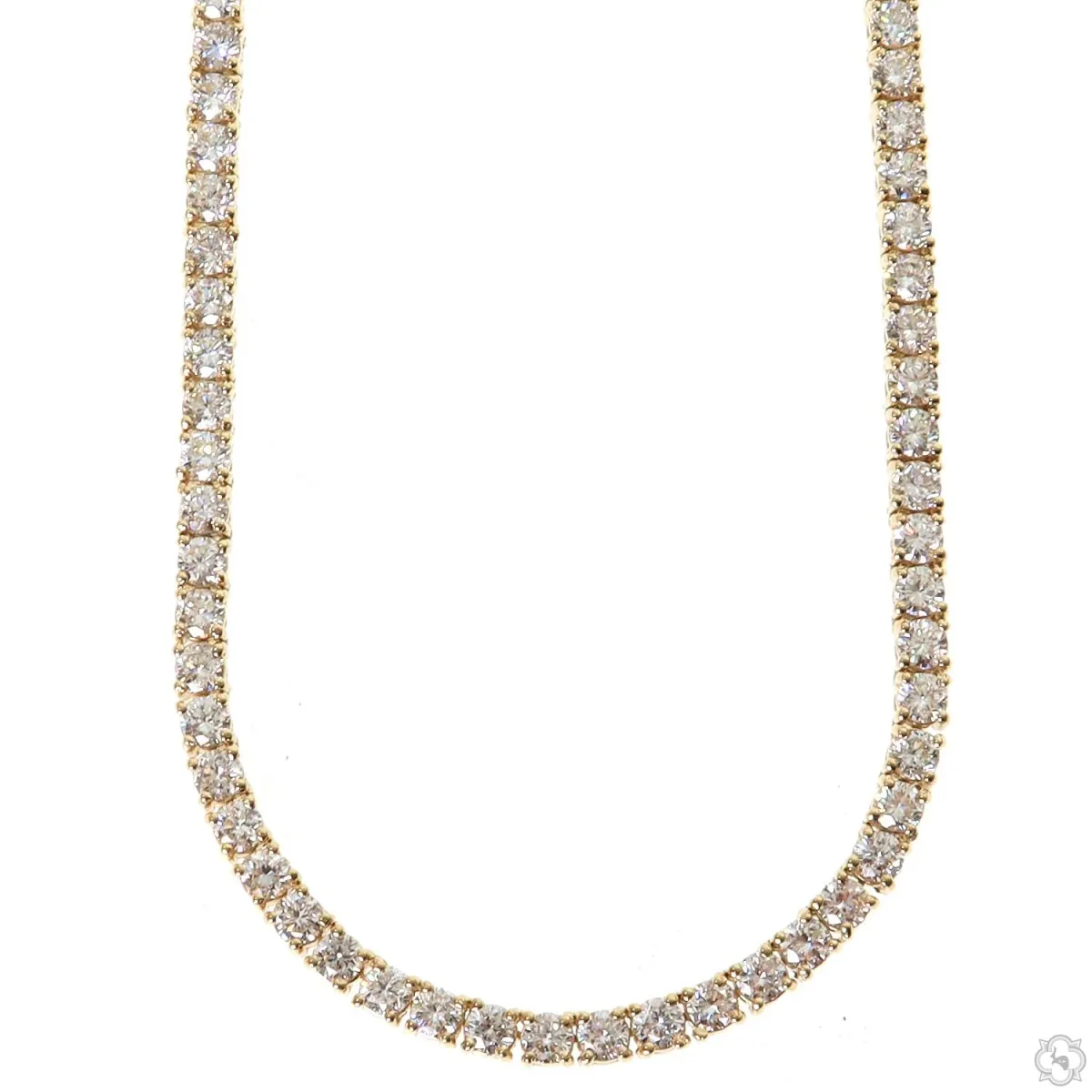 AHMED - For Him CVD 14k Yellow Gold Tennis chain 7pt 3.3mm 22 inches 69573 in Rose – Chain