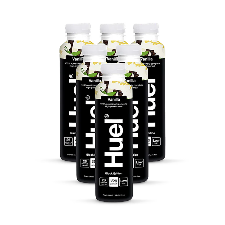 Huel Black Edition 100% Nutritionally Complete Meal Vanilla x6 500ml