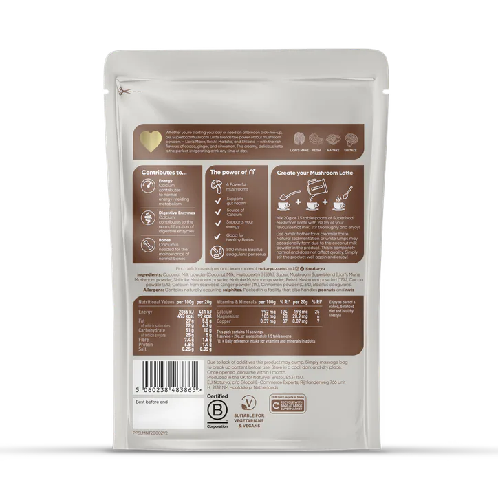 Naturya Mushroom Latte Superfood Blend 200g detail 2