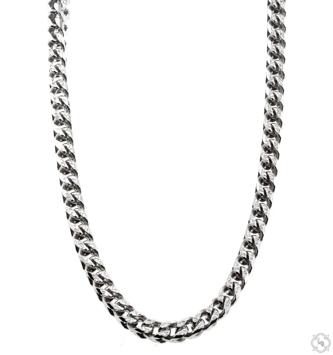JALGAS - SKYLINE JEWELRY Silver Franco Pave Chain 3.8mm 24 Inches 70630 in 24 Inches – Chain