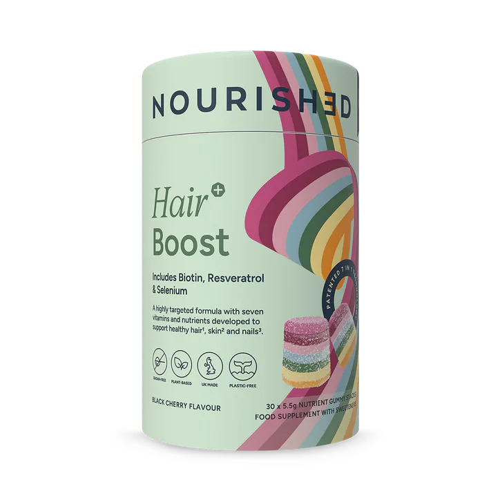 Nourished Hair+ Boost Nutrient Stacks 30 Gummies