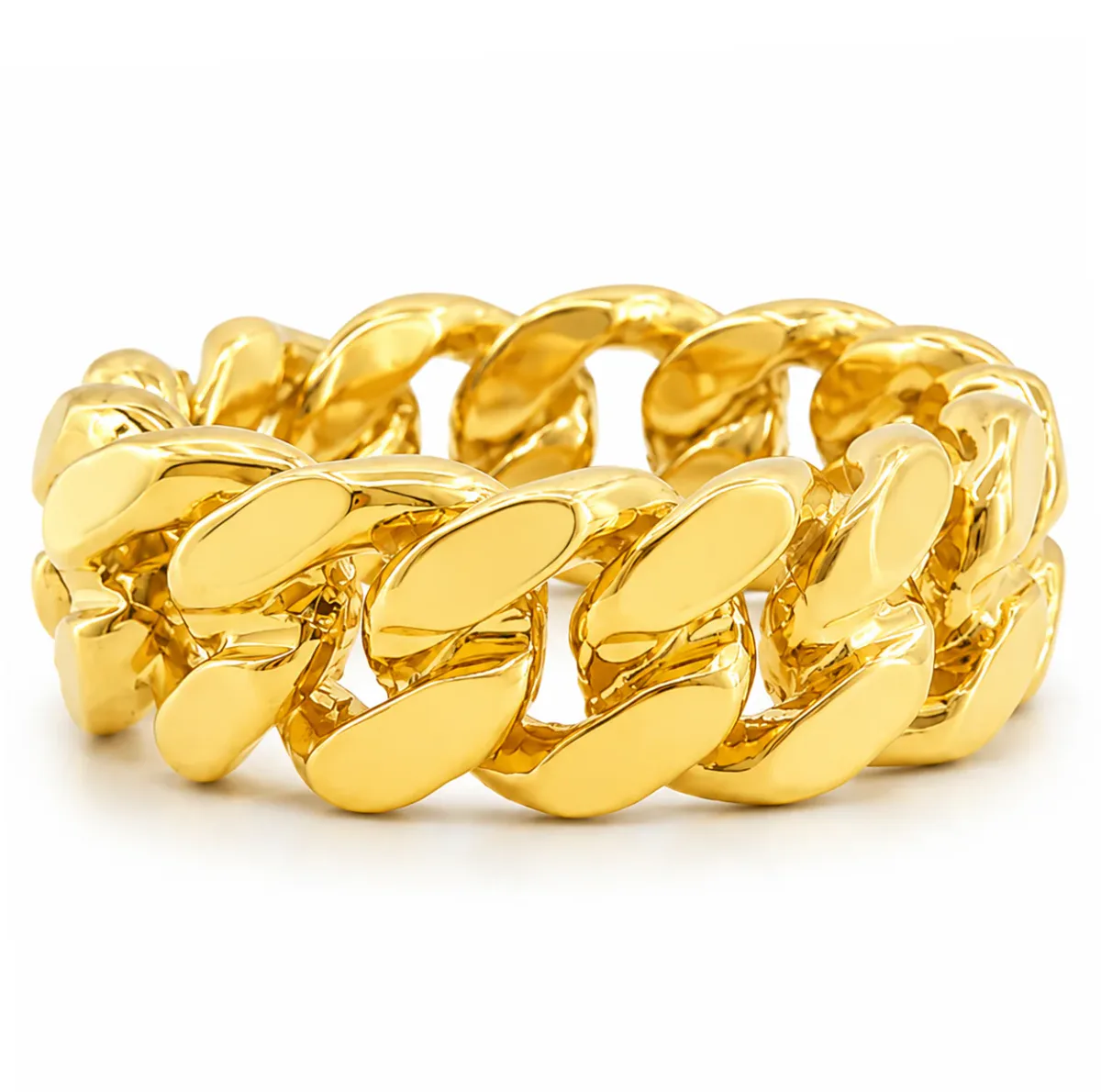 RINA - For Him FACTORY 14k Gold 6mm Miami Cuban Link Ring 45420 in Yellow Gold / 9.5 – Ring
