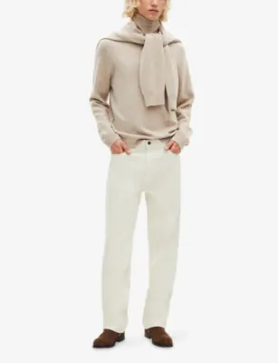 THE KOOPLES Turtleneck Relaxed-Fit Stretch Cashmere-Blend Jumper detail 2