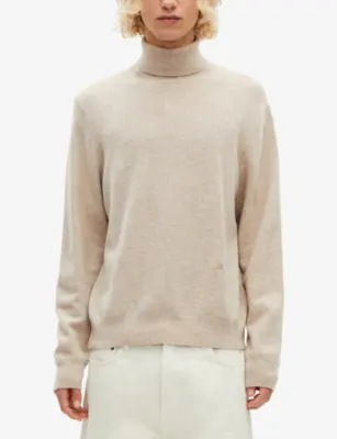 THE KOOPLES Turtleneck Relaxed-Fit Stretch Cashmere-Blend Jumper detail 3